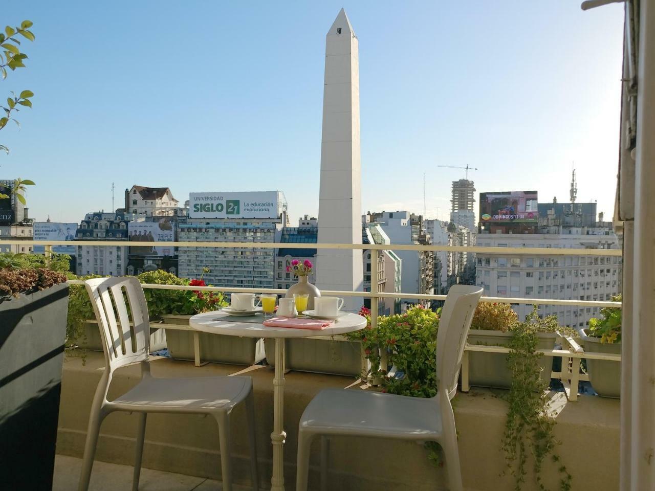 부에노스아이레스 Penthouse Frente Al Obelisco Con Terraza 아파트 외부 사진